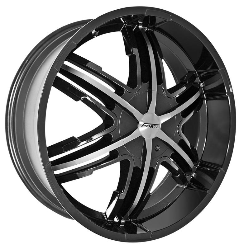 20x8.5 forte f55 "ghost" (black mirror) wheel/rim(s) 5x127 5-127 5x5 20-8.5