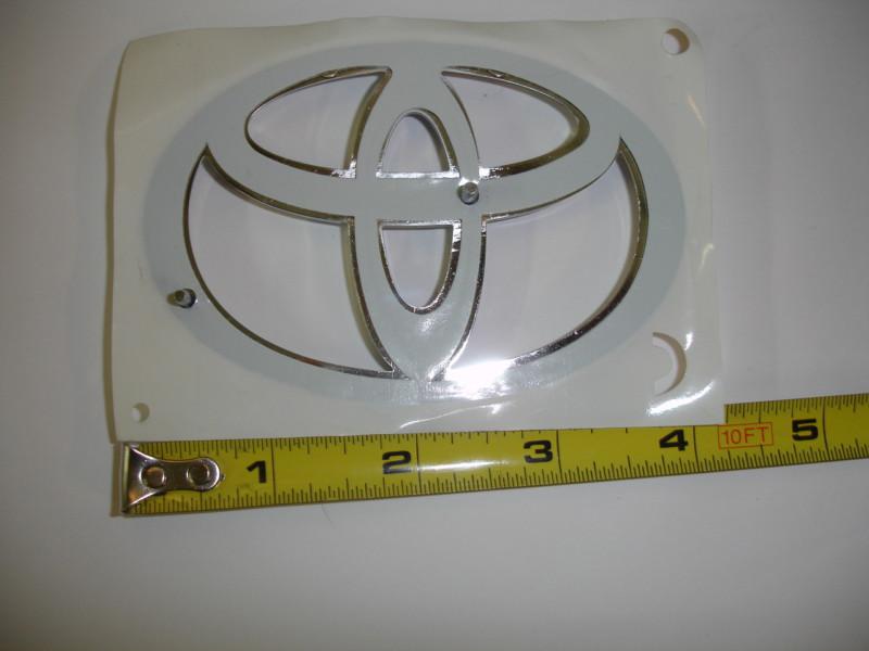 New toyota chrome emblem 4" x  2 3/4"