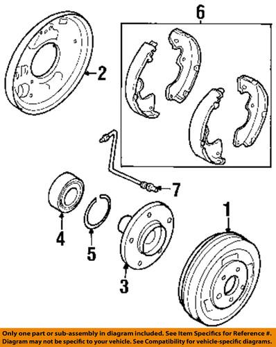 Ford oem yl8z1l124aa brake-retainer