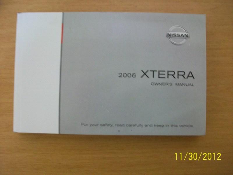 2006  nissan  xterra    owners manual 