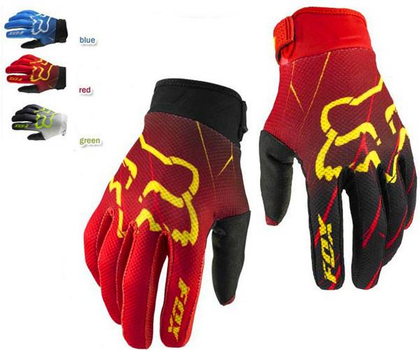 Red motocross hunting cycling bmx mountain bicycle racing motorcycle gloves l