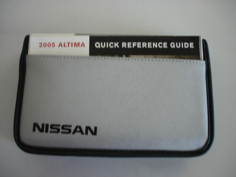 2005 nissan altima owners manual and case