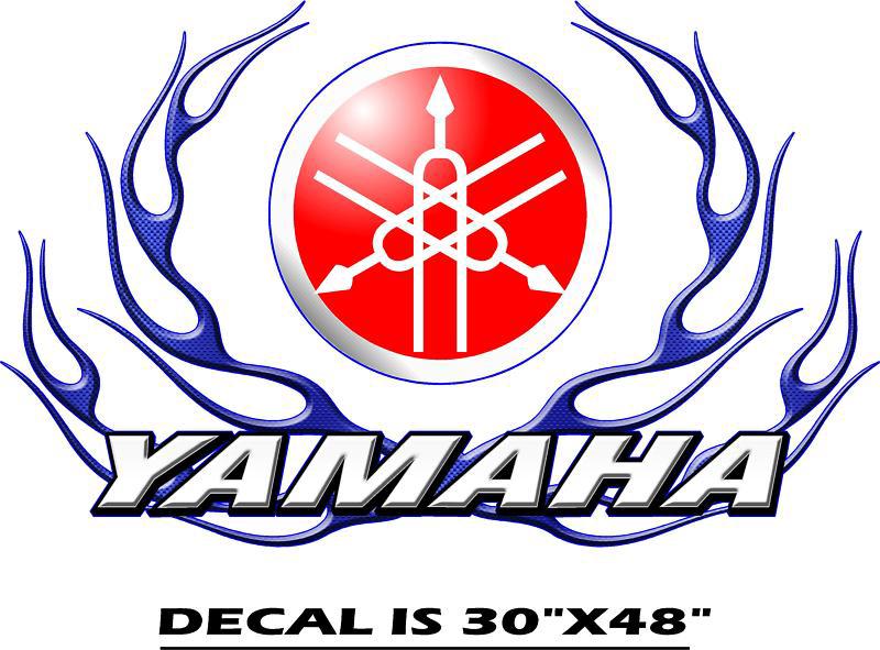 New yamaha decals nytro viper apex rtx - circle flame kit