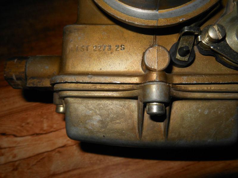 Holley Vehicle Carburetor List 2273.25 6R2198 1 Barrel Fits Yrs 61 to 71 Used, US $154.99, image 6