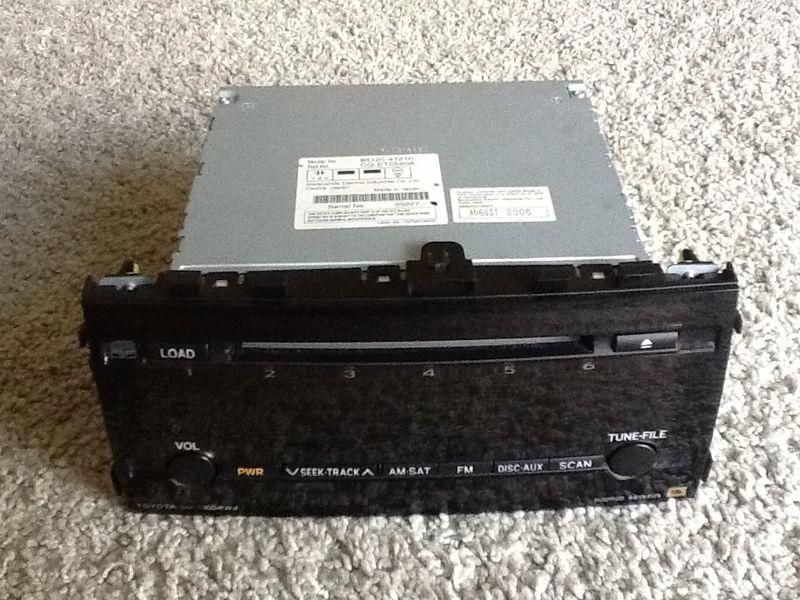 04-09 toyota prius am fm radio 6 cd mp3 wma jbl 51825 86120-47210 oem *