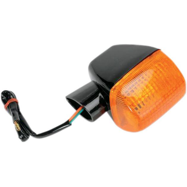 K&s dot turn signal s/f rear left black amber fits honda cb400f cb-1 1989-1990