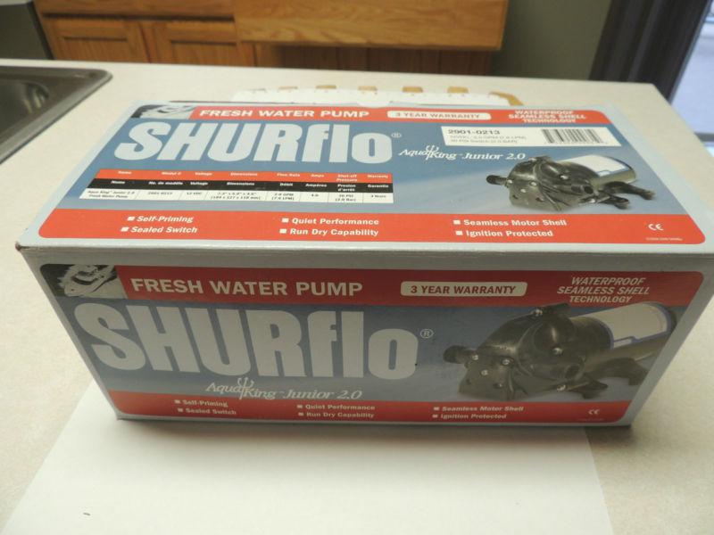 Brand new in box shurflo # 29010213 - aqua king automatic fresh water pump
