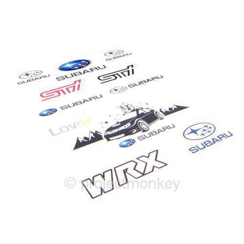 Subaru sticker sheet decals brz forester impreza legacy outback sti wrx genuine