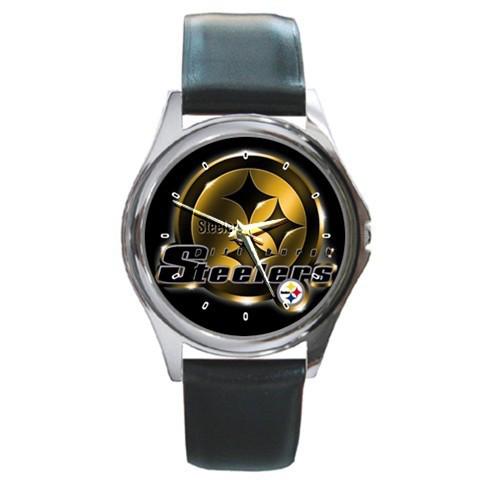 Hot customize pittsburgh steelers sport leather watch