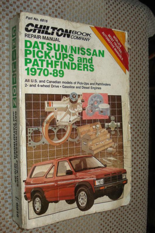 1970-1989 nissan datsun truck pathfinder service manual shop book repair 88 87 