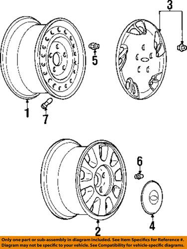 Chevrolet gm oem 9593496 wheels-wheel cover