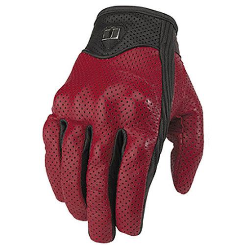 Icon glove pursuit red 2x 3301-0237
