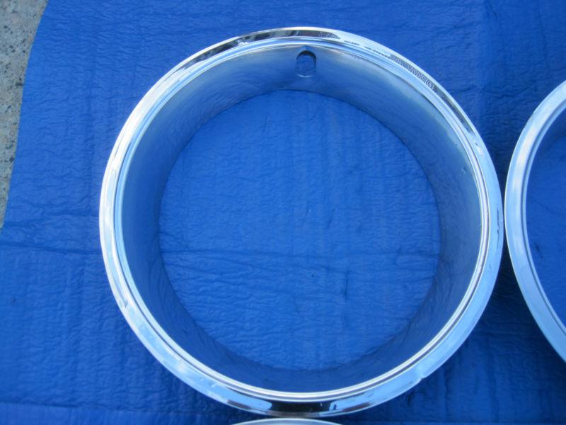 1 factory set  rally wheel trim rings  camaro chevelle 14x7  nova gto cutlass 