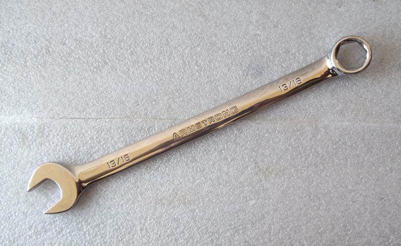 13/16" armstrong tools 6 point box combination end wrench ~ 25-326 full polish