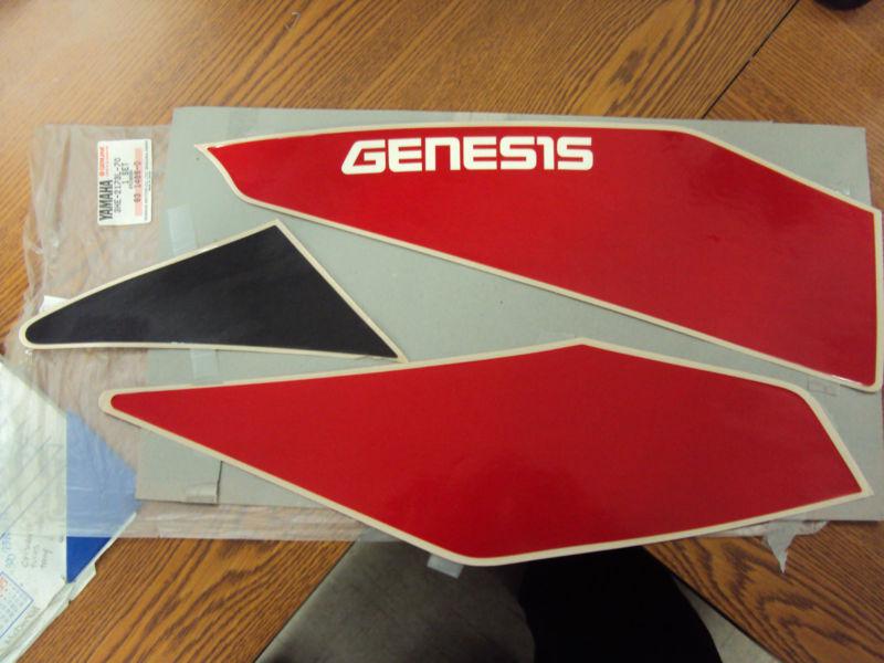 Yamaha, pn 3he-2173l-70, graphic set 1, 1992 fzr600rdc/fzr600rd models