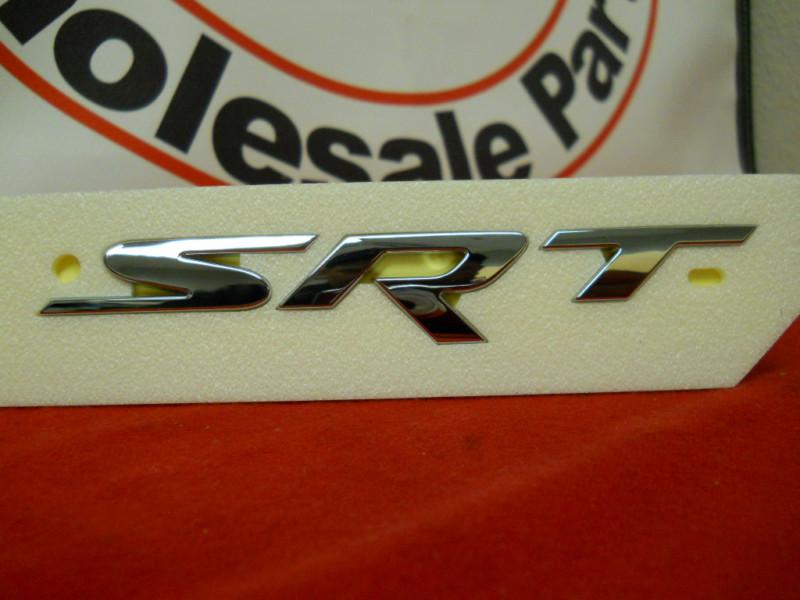 Dodge chrysler jeep grand cherokee chrome srt tailgate emblem nameplate decal oe