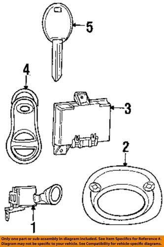 Chrysler oem 4759008af alarm system-transmitter