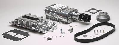 Weiand supercharger system roots 177 series polished chevy small block kit