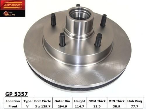 Best brakes usa gp5357 front brake rotor/disc-disc brake rotor