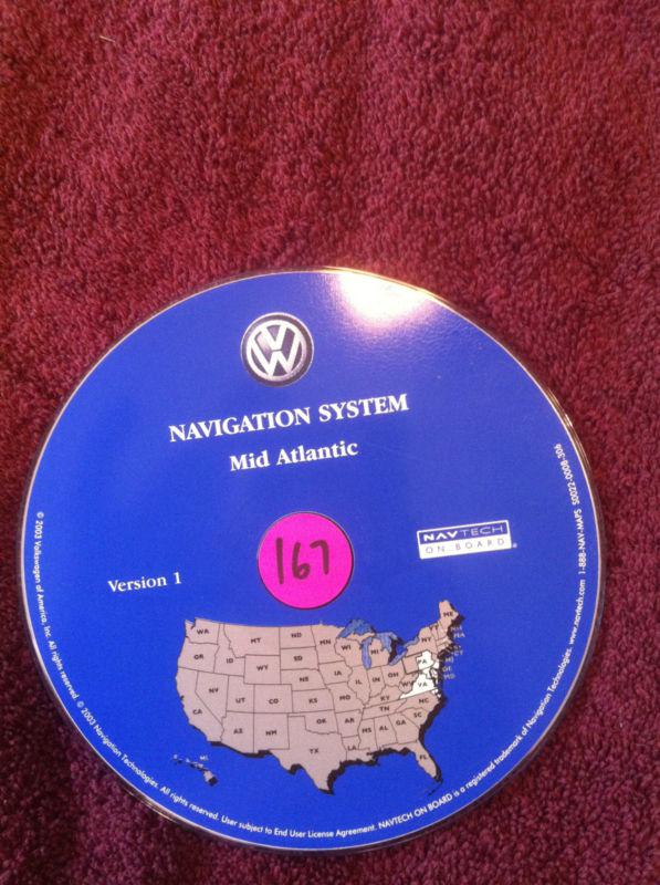 Touareg navigation disc cd 2004-2005 mid atlantic va pa md de nj wa d.c.