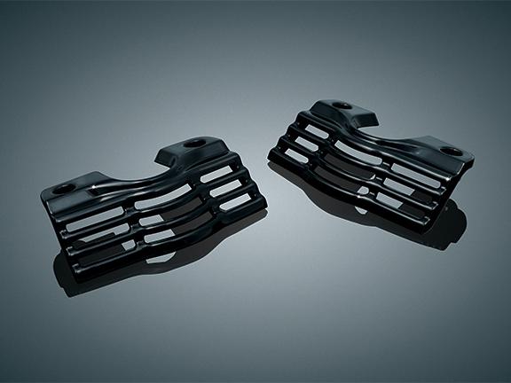 Kuryakyn 7243 gloss black spark plug head bolt covers for 1999-13 harley touring