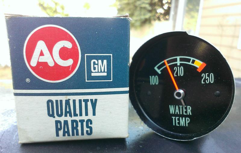 Vintage nos 1965-1967 chevrolet corvette temp gauge, in orig ac box, p/n 6402594