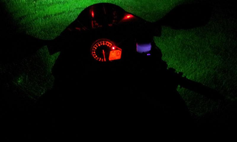 1 ultraviolet led motorcycle accent glow bike black light brake reservoir uv rr