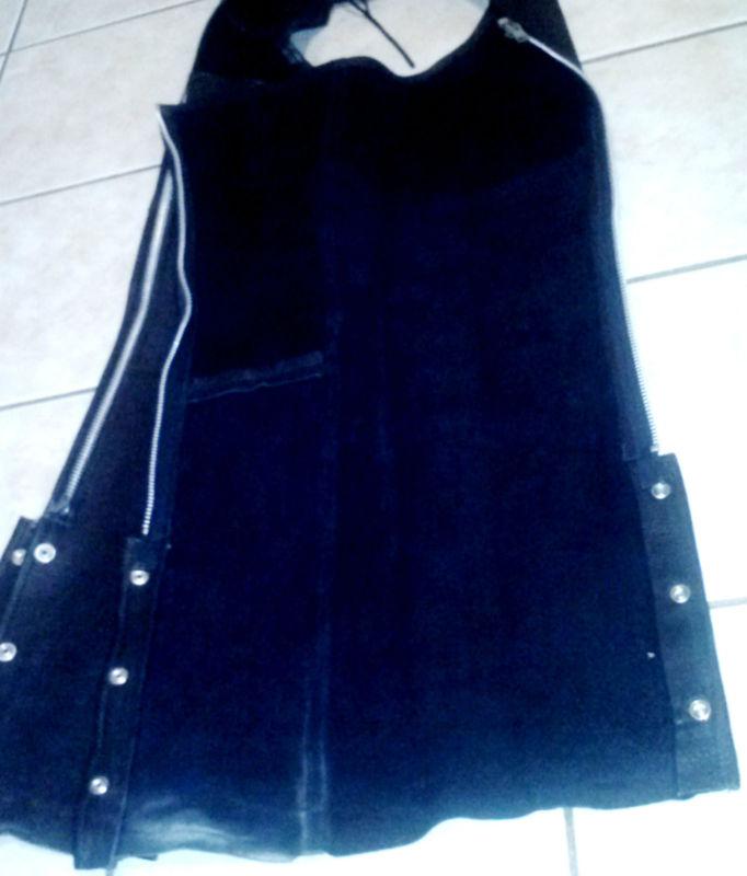 ANTELOPE CREEK CHAPS BLACK LEATHER TOP GRAIN QUALITY , US $29.99, image 5