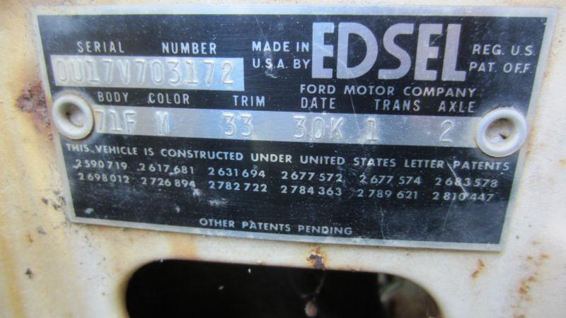 1960 Ford Edsel Villager Station Wagon , Rare Low Total production , US $1,995.00, image 9