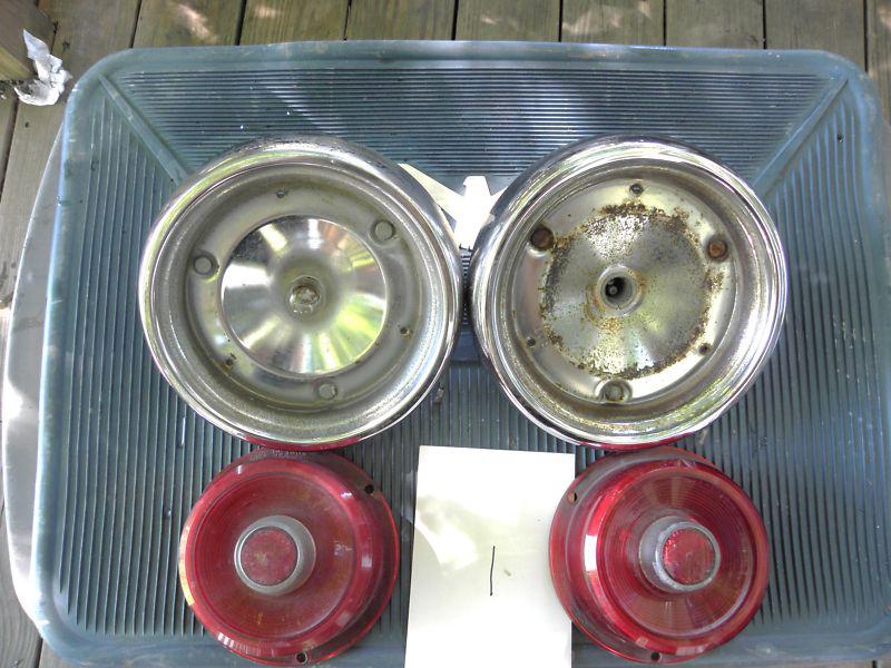 1955 Ford Thunderbird Tail Light Assembly -Housing, Lenses, - Pair 1B, US $29.99, image 4