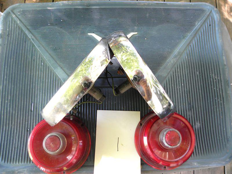 1955 Ford Thunderbird Tail Light Assembly -Housing, Lenses, - Pair 1B, US $29.99, image 5