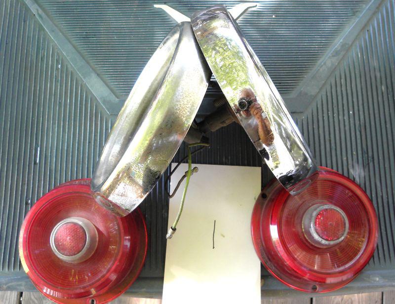 1955 Ford Thunderbird Tail Light Assembly -Housing, Lenses, - Pair 1B, US $29.99, image 6