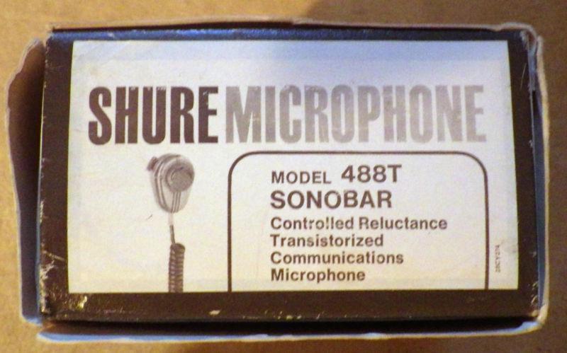 Original box shure microphone 488t sonobar controlled reluctance aircraft  mic  