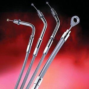 Barnett clutch cable standard ss for harley flht/c flt/c fxr/s/t