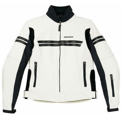 New spidi ladies jk textile womens textile jacket, ice/black, large/lg
