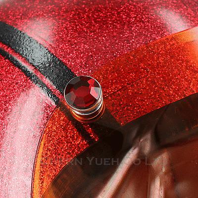 Ruby Red Snaps Bubble Shield Visor Face Mask UV Gradation Orange Lens for Helmet, US $18.99, image 2