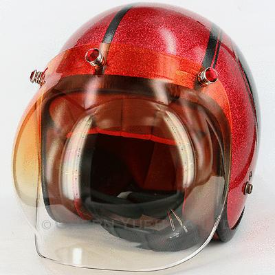 Ruby Red Snaps Bubble Shield Visor Face Mask UV Gradation Orange Lens for Helmet, US $18.99, image 3