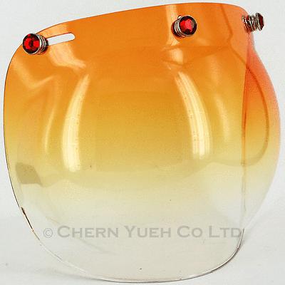 Ruby Red Snaps Bubble Shield Visor Face Mask UV Gradation Orange Lens for Helmet, US $18.99, image 5