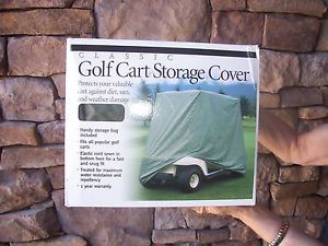 Euc classic golf cart storage cover - green