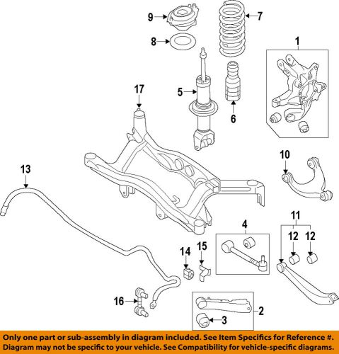 Subaru oem 13-14 legacy rear suspension-knuckle 28411aj05a