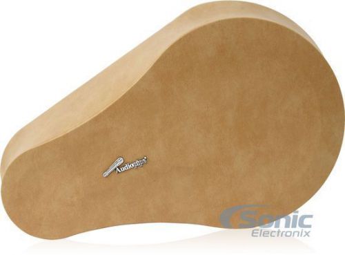 New! audiopipe ispod-wd8t-tan 8&#034; wood speaker pod w/ tweeter opening