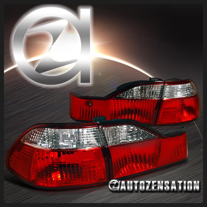 Sell DEPO 9800 Honda Accord 4Dr Sedan JDM Red Clear Tail Lights Trunk