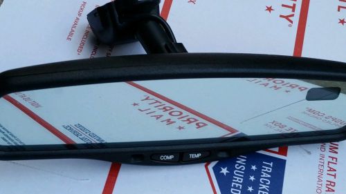 01-04 mitsubishi montero sport rear view mirror w/compass oem