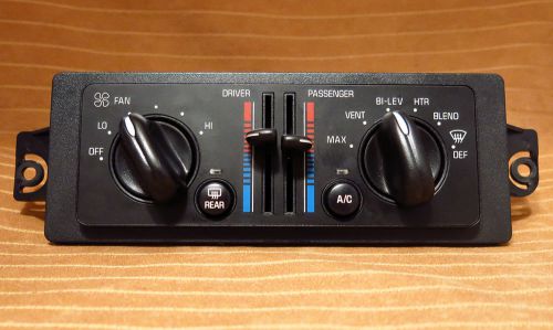Buick regal climate control '00-05 dual zone ac heater switch tested 09384734