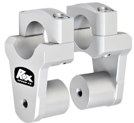 Rox speed fx billet pivoting handlebar risers clear anodized (1r-p13r-2125)