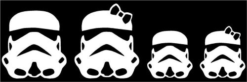Storm trooper family decal vinyl diy car truck sticker star wars