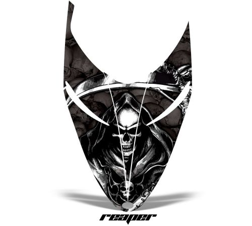 Amr racing sled hood wrap graphic decal polaris shift iq rmk snowmobile reaper b