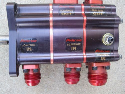 Peterson 3 stage dry sump oil pump nascar dirt late model imca drag car