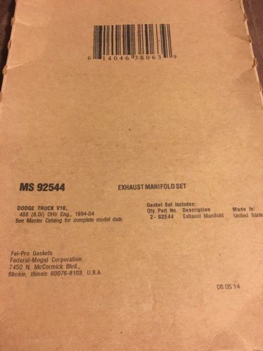 Exhaust manifold gasket set dnj eg1180 fits 94-03 dodge ram 3500 8.0l-v10