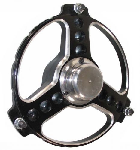 Keizer midget hub w/bearings,3 spoke,3 lug,black,spike,beast,stealth,bullet,usac